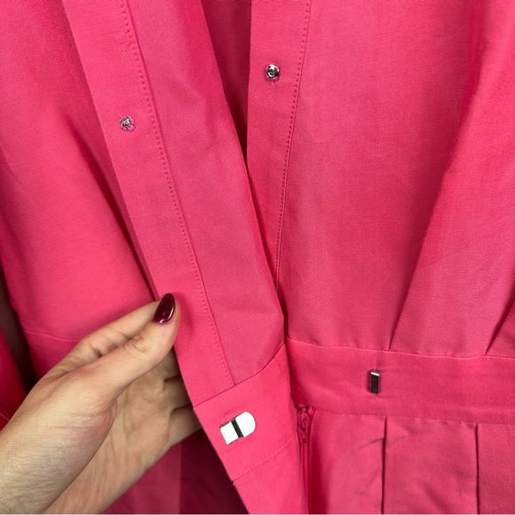 J. Crew Collection Wide leg jumpsuit in bright dahlia size 2 culottes - Picture 9 of 15